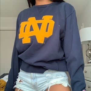 Notre dame crew neck